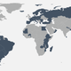 En azul, países a los que puede acceder sin visado una persona con pasaporte colombiana